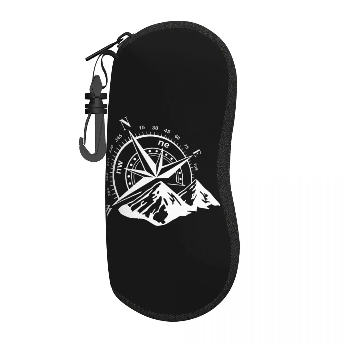 Custom Navigate Mountain Adventure Compass Shell Eyeglasses Protector Cases Cool Sunglass Case Glasses Bag