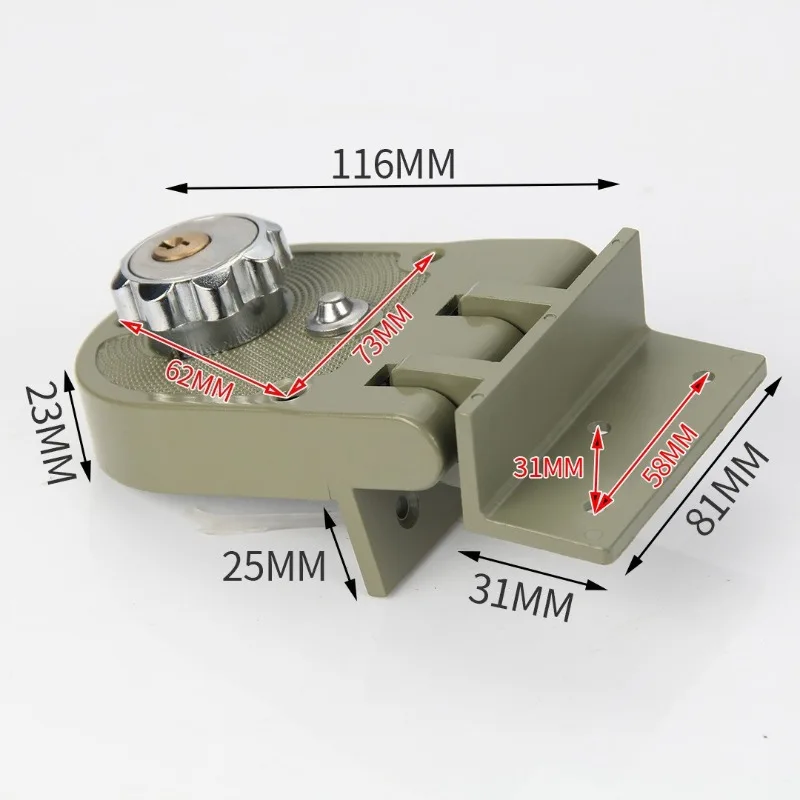 Stainless Steel Anti-theft Automatic Lock Double Side Open Sliding Gate Lock for Iron Door Old Style Security Lock