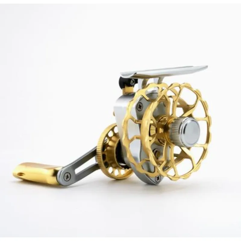 Anti-Seawater Raft Reel Full Metal Fine Carving, One-Click Reset Sea Fishing Drum Reel Matching Raft Rod
