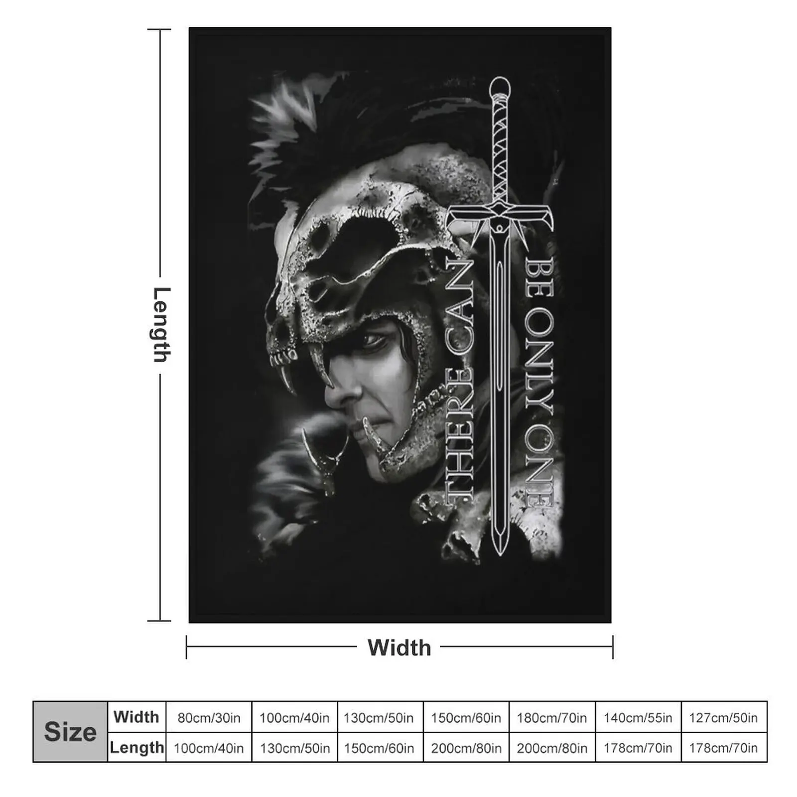 Modern Action Fantasy Story Legendary Thirst Highlander Movie Kurgan Vintage Throw Blanket Camping Multi-Purpose Blankets