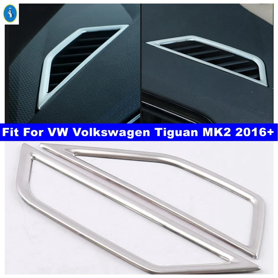 

Car Dashboard Upper Side Air AC Outlet Vent Decor Frame Cover Trim For VW Volkswagen Tiguan MK2 2016 - 2023 Interior Accessories