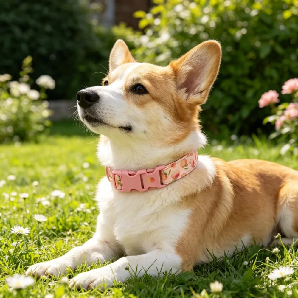 Personalised Dog Collar for Male Female Dogs Fruit Pattern Engraved Pet Collars with Name Personalized Collar for Puppy Kitten view 6