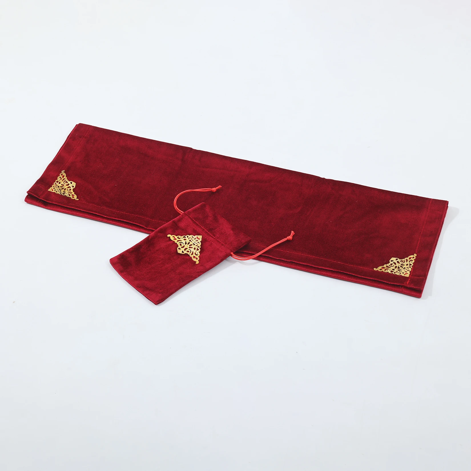 Tarot Tablecloth Witch Wizard Game Cards Play Bag Altar Divination Halloween Square Pouch Wet Non-Slip