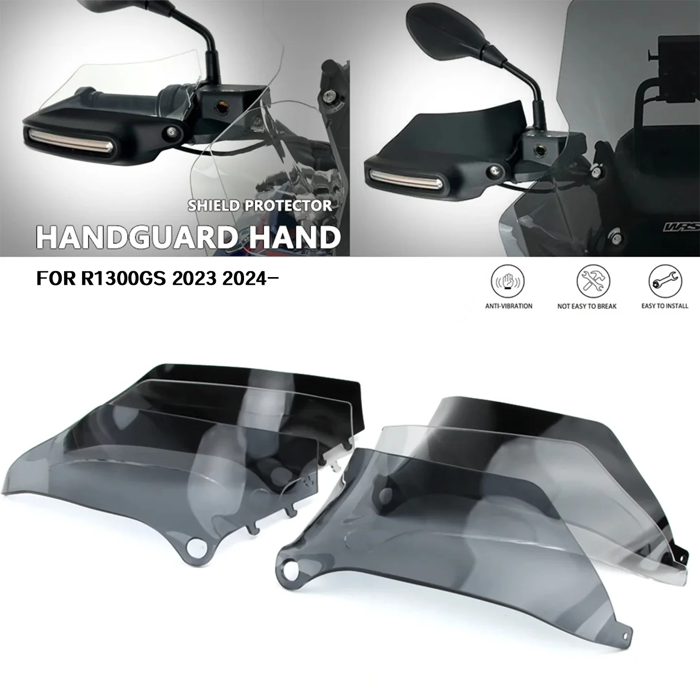 

For BMW R1300GS R 1300 GS R1300 GS GS1300 2023 2024 Motorcycle Handguard Hand shield Protector Windshield Riser Extension Cover