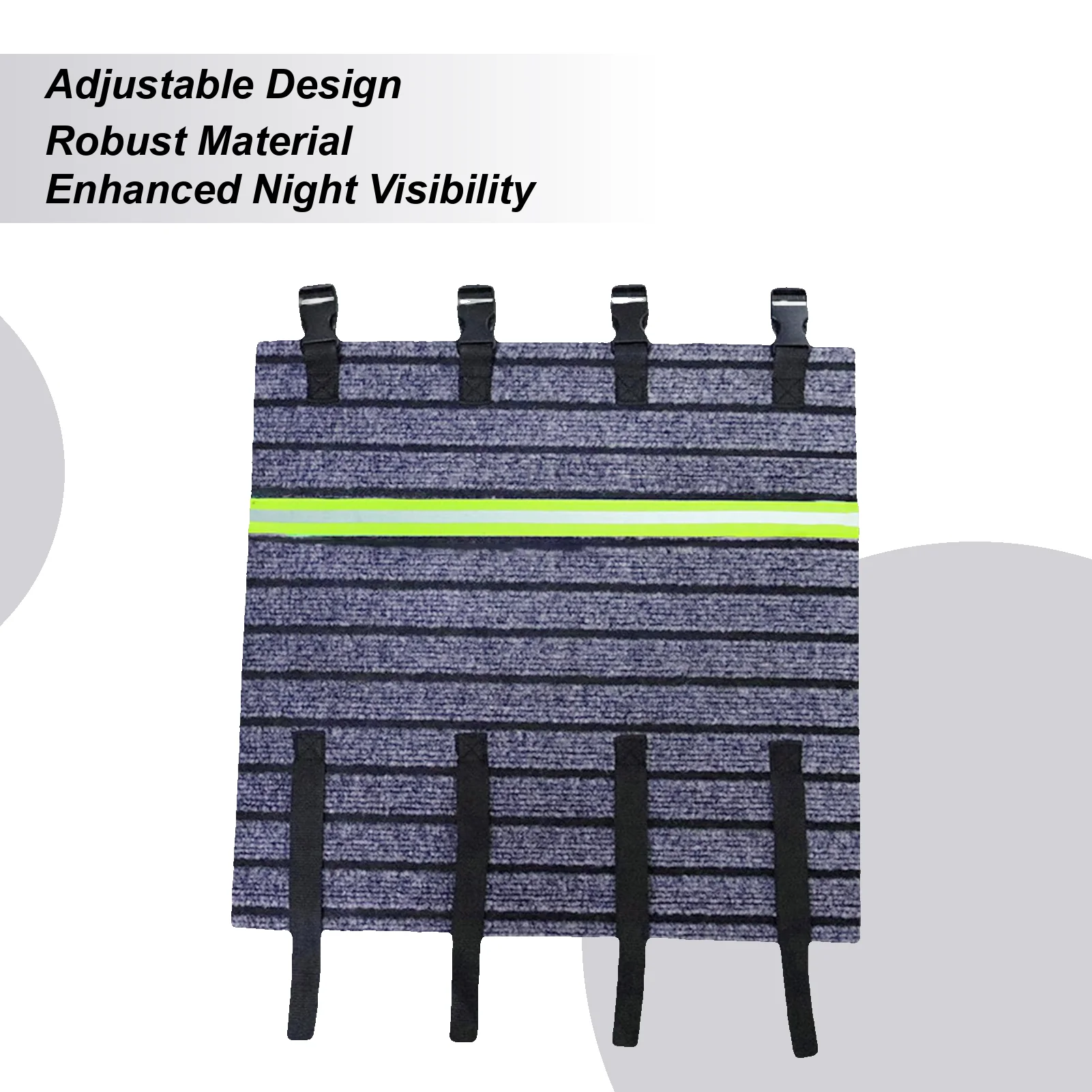 

Коврик для ступеней на колесах, обертка для лестницы прицепа со светоотражающей полосой, протекторный коврик 18 х 18 дюймов с регулируемой застежкой, нескользящий коврик для