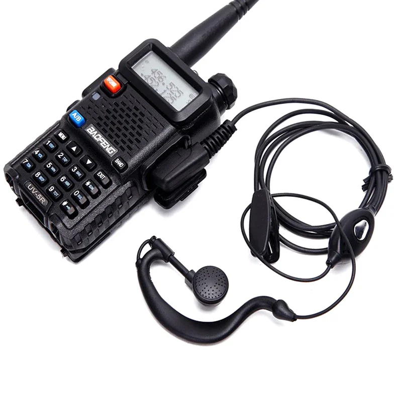 

E001 Black Baofeng UV-5r Earpiece Baofeng Hendset For Walkie Talkie