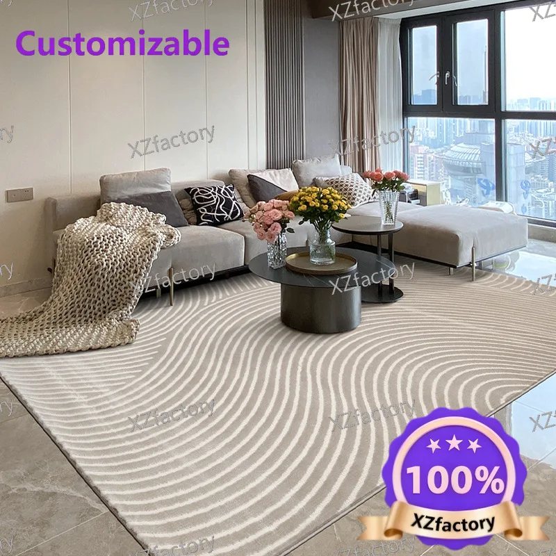 

Thickened living room carpet household waterproof coffee table mat non-slip bedroom floor mat, stain-resistant and easy to clean