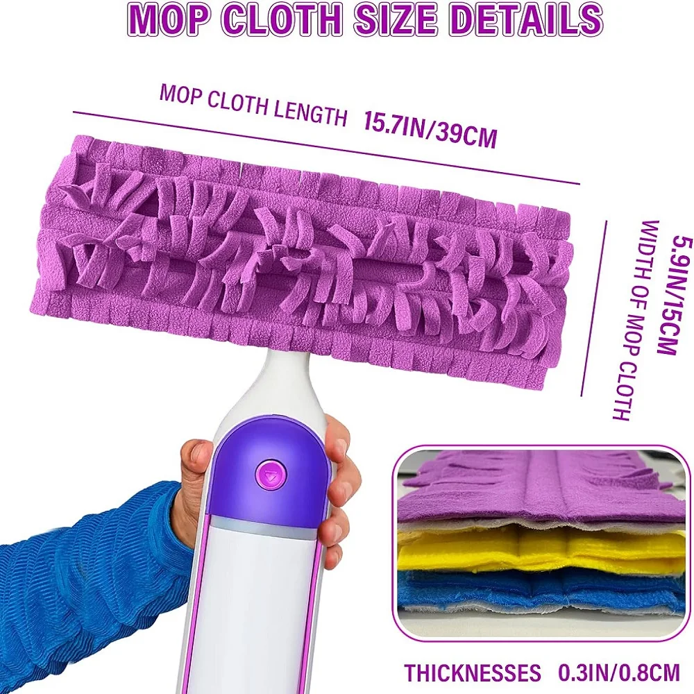 Swifer PowerMop 걸레 및 Swifer PowerMop 목재 걸레 리필 패드, 세척 가능, 재사용 가능 극세사 스프레이 청소 패드, 걸레 