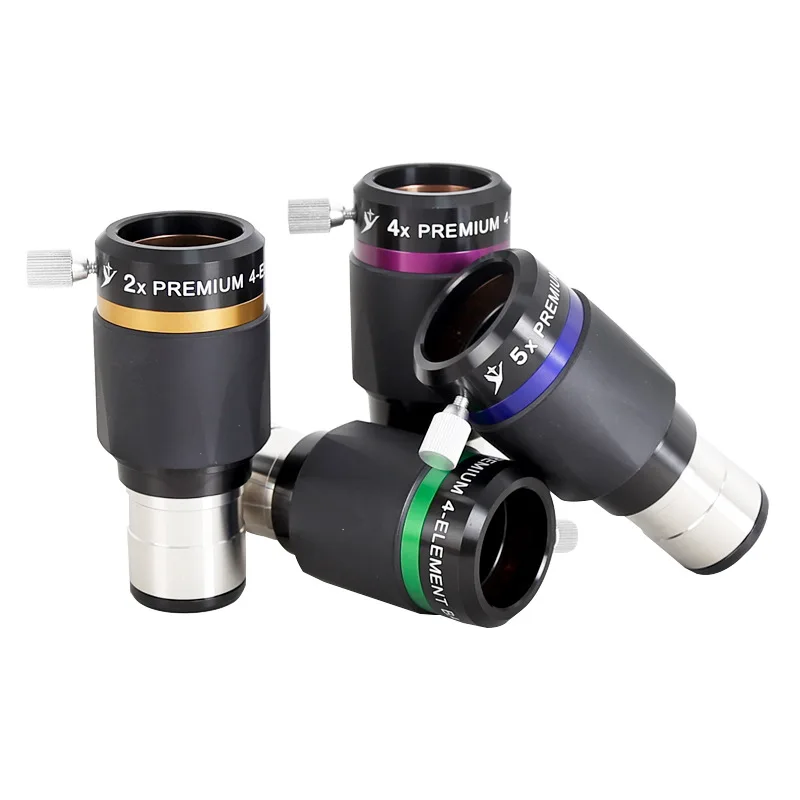 

Angeleyes Telescope 2X 3X 4X 5X Barlow Lens Focal Extender 1.25inch Barrel Achromatic