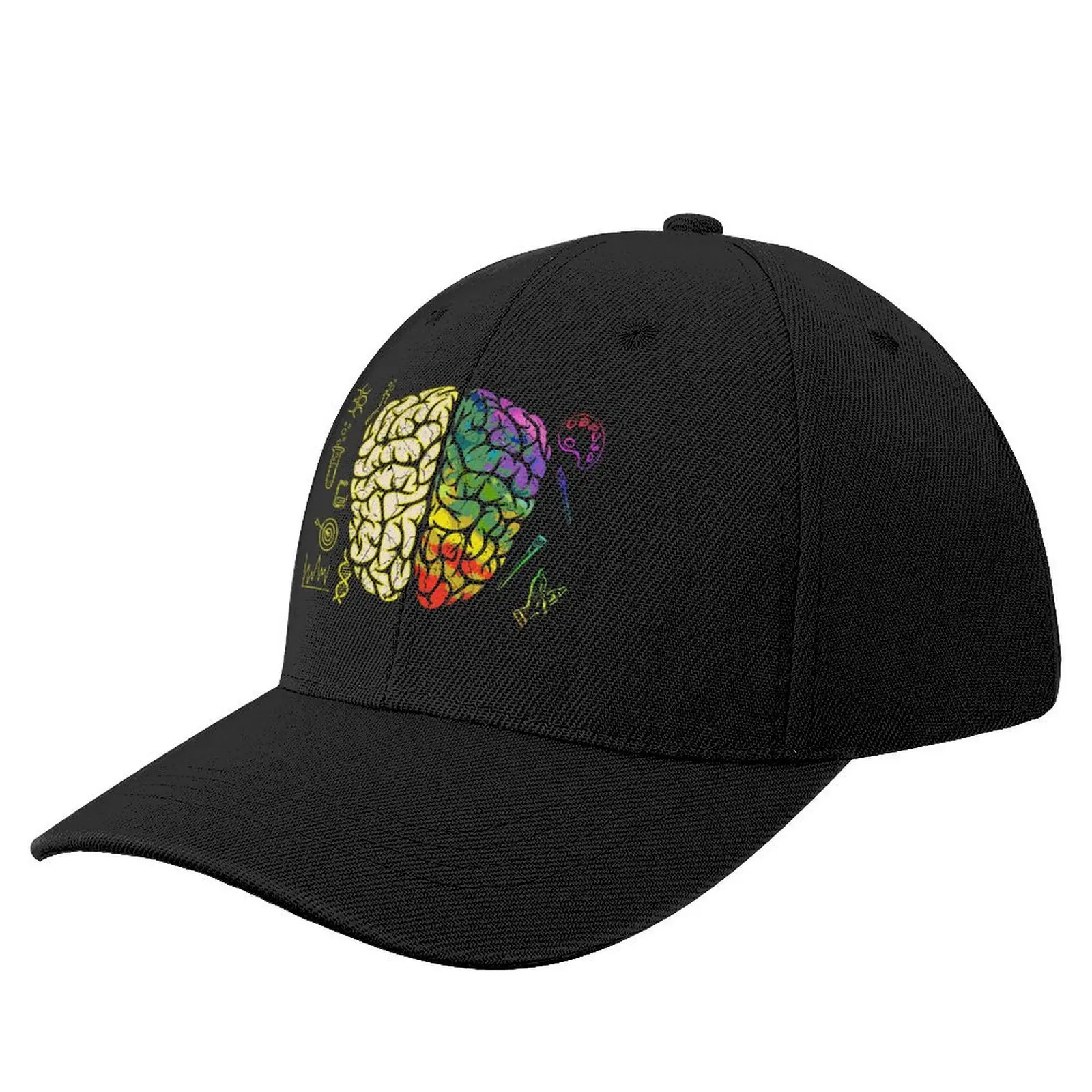 Brain Neurology Hemispheres Analytical Creative Baseball Cap Fashion Beach western Hat New In Hat hiking hat Golf Men Women's