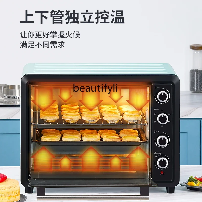 Electric oven household and commercial 60 liters large capacity private room baking full function hot air circulation