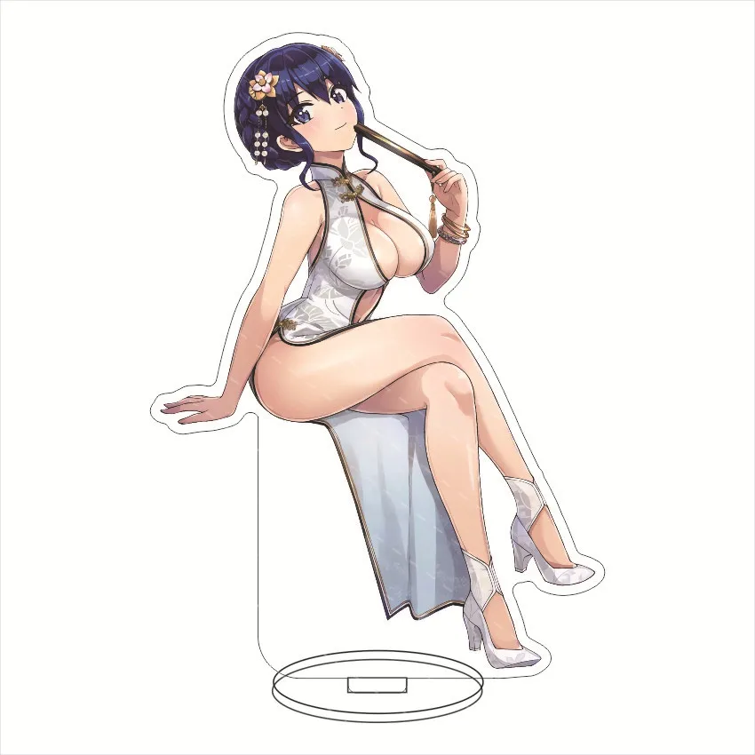 Game Dolphin Wave Figure Swimsuit style Acrylic Stands Shion Herry Lewis Character Model Fans birthday Gifts 15cm
