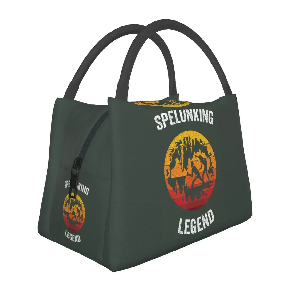 Spelunking Legend Speleology Caving Lunch Bags Insulated Bento Box Lunch Tote Picnic Bags Cooler Thermal Bag for Woman Office