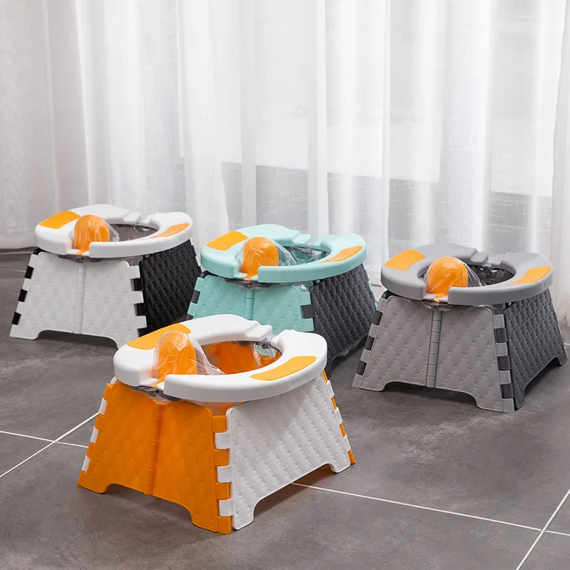 مرحاض قابل للطي للأطفال أثناء السفر، مقعد تدريب محمول للأطفال الصغار #6