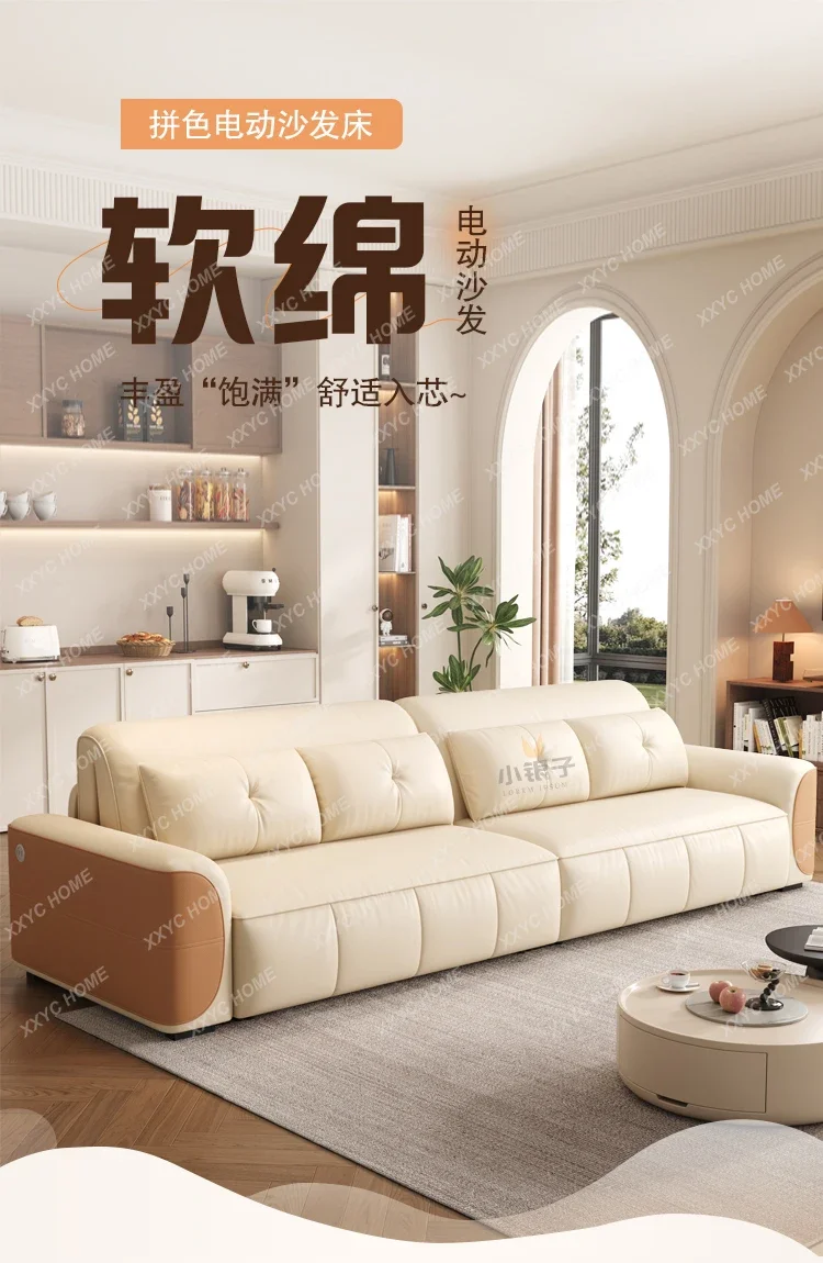 Smart Remote Control Electric Folding Sofa Bed Modern Simple Design Cloud Couch Sofa Modular Living Room Furniture Sofa Cama