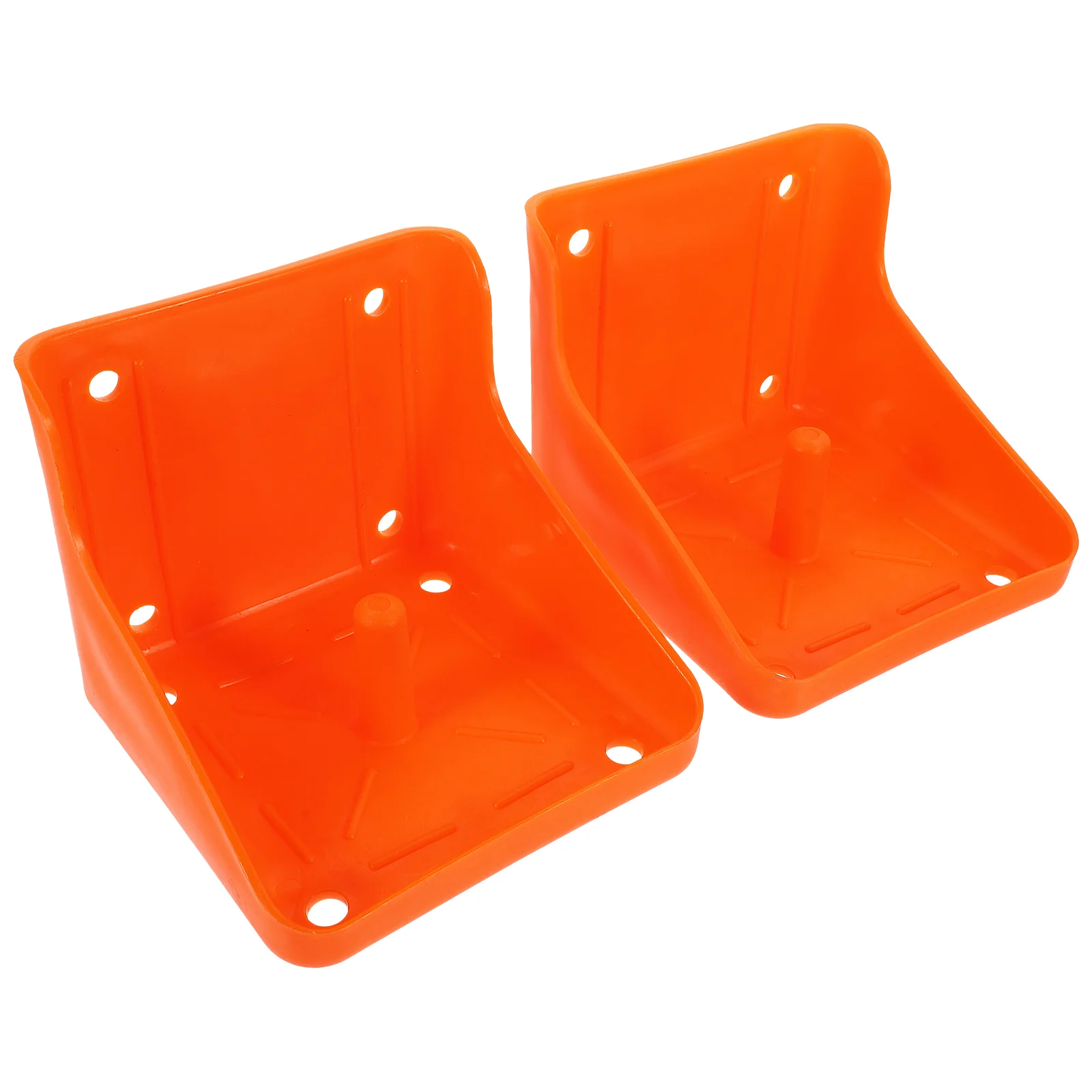 

2 Pcs Salt Brick Box Hamster Livestock Plate Holder Cattle Sheep Food Bowl Horse Professional Block Rack Animal Glass