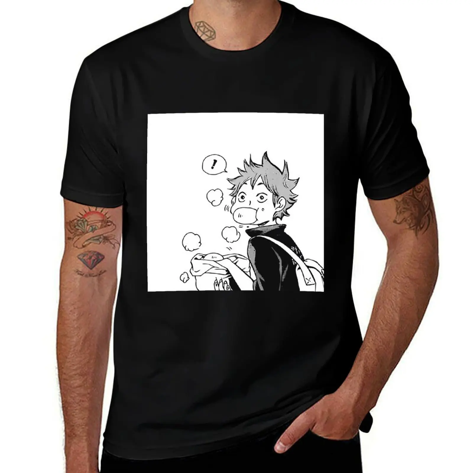 

Super cute Hinata Shoyo - Nikuman T-Shirt t shirt for man 100 percent cotton t shirt man plain T-Shirt