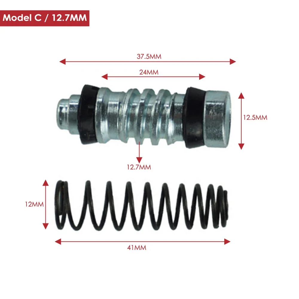1 مجموعة دراجة نارية مخلب الفرامل أسطوانة رئيسية إصلاح أطقم 14 مللي متر 12.7 مللي متر 11 مللي متر المكبس المكبس إصلاح أطقم أسطوانة رئيسية الحفارات إصلاح #4