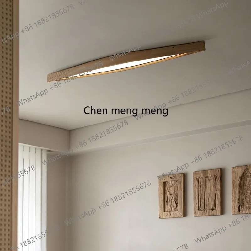 

New medieval solid wood ceiling lamp creative living room bedroom full spectrum lamp