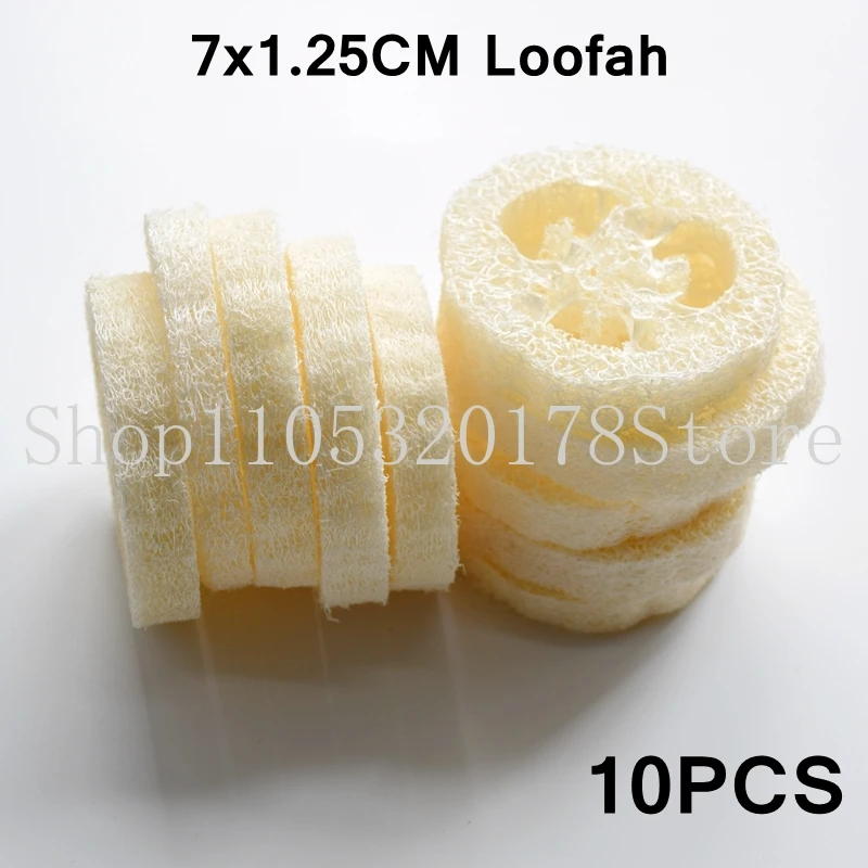 Esponja vegetal natural de lufa de más de 7 cm de ancho, para hacer jabón artesanal, limpiador, estropajo, soporte para jabón facial