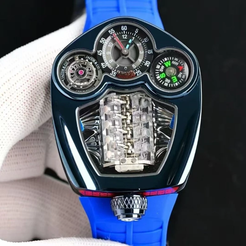 Picture 3: High quality men's wristwatch with 16 cylinder engine limited edition watch and sapphire glass free shipping