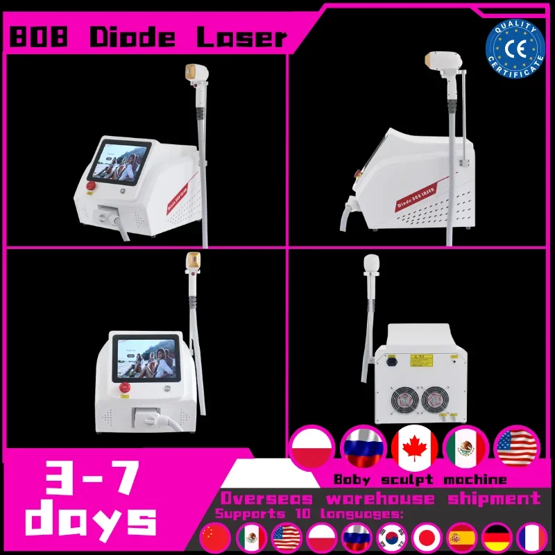 2025 Professional Diode Laser Hair Removal 808nm755nm1064nm 3 WavelengthIce Platinum Laser Beauty Equipment for Salon