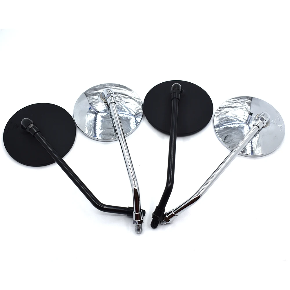 Universal Round Motorcycle Mirrors 10MM Rearview Side Mirrors For Kawasaki Z125 Z250 Z300 Z750 Z750R Z800 Z900 Z1000 image 2