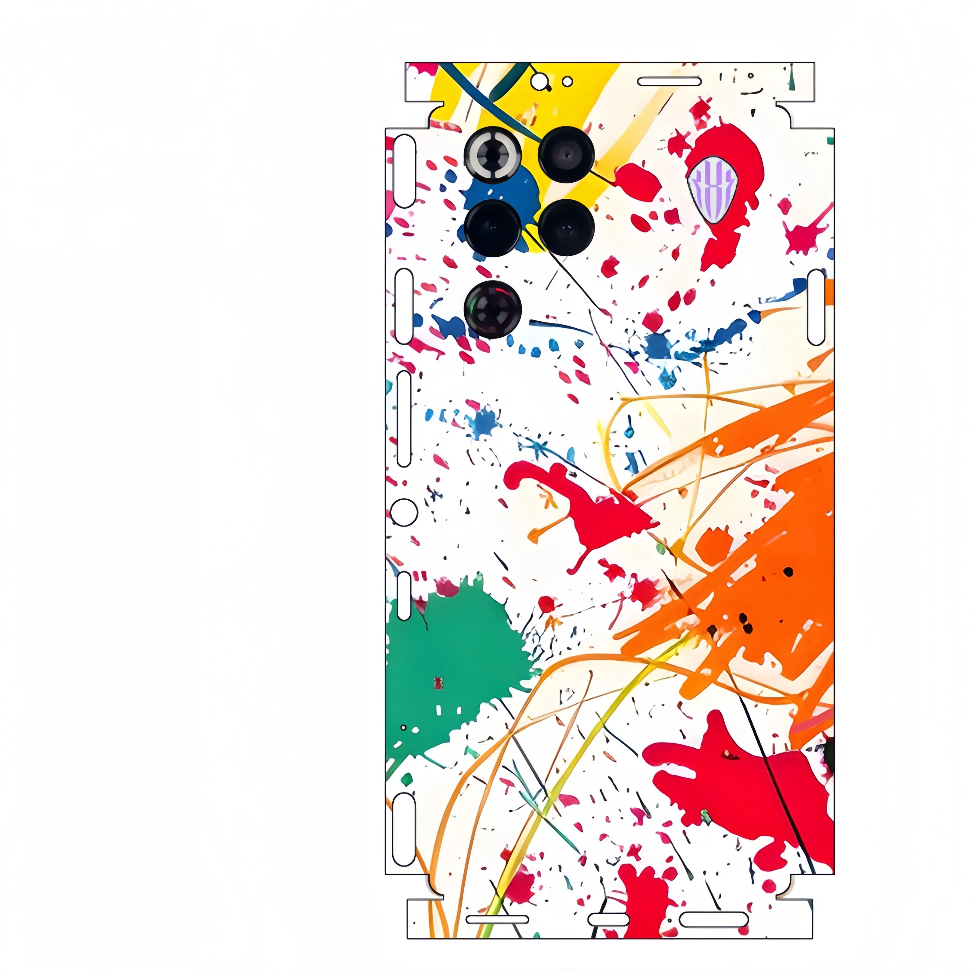 ملصق لاصق لامع لهاتف ZTE Nubia Red Magic 8 8S 9 9S Pro 10 11pro واقي للشاشة الخلفية غطاء الفيلم ملصق غير لامع