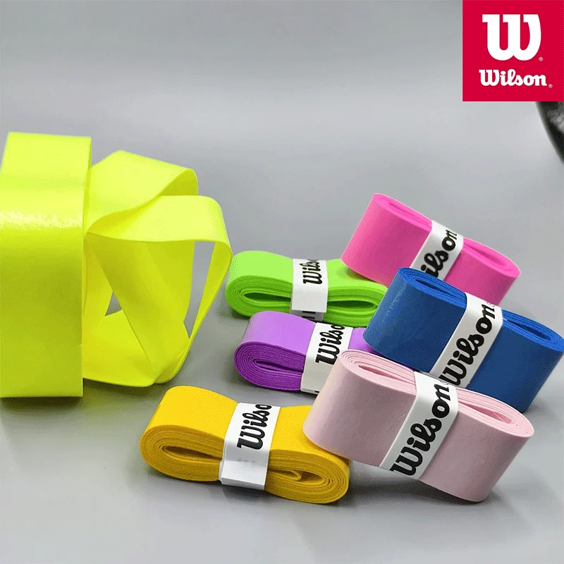 

12Pcs Wilson Hand Glue Non-slip Belt Tennis Racket Grip Tape Anti-slip Band Pole Sweatband Pu Handle Badminton Racket Handle