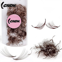 3D 5D 8D 10D 12D 500Fans Brown Colored Premade Loose Fans 8-15 Thin Pointy Base Lash Extensions Mixed Russian Volume Lashes
