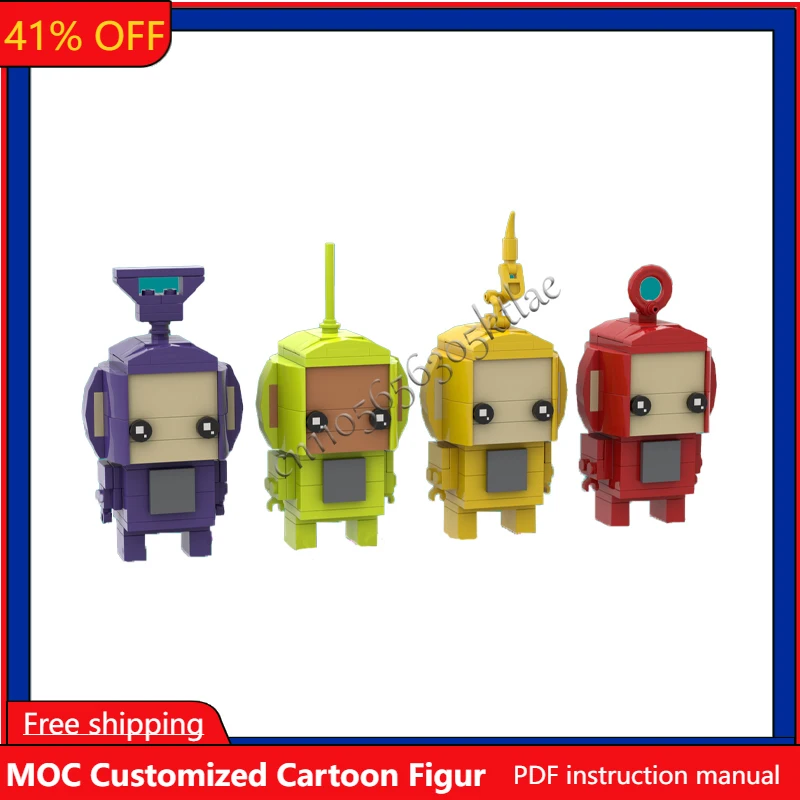 

New 348PCS MOC Customize Famous Animation Angle Series Brickheaded Sets DIY Creative Assembly Toys Kids Gifts Collection Display