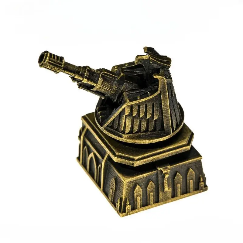Pure Copper Stars Casting War Ornaments Mechanical Keyboard Cross Keyboard Hat Starship Macro Cannon Skyhawk - view 2