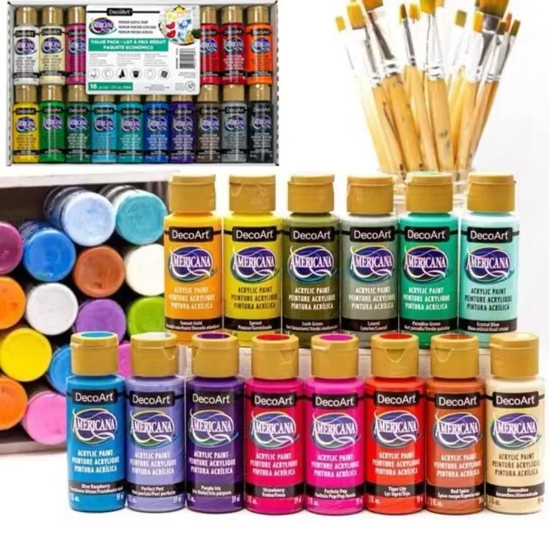 American DA Set Pigment Matte Acrylic Paints DIY Aromatherapy Plaster Hand-painted Graffiti Painting Art Creation Watercolor