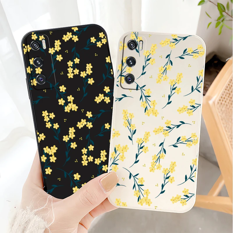 Custodia per telefono con motivo floreale per Vivo V30 Pro V27E V27 V29E V50 V25 V25E V23E V23 V21E V2O SE Custodia morbida in silicone TPU antiurto