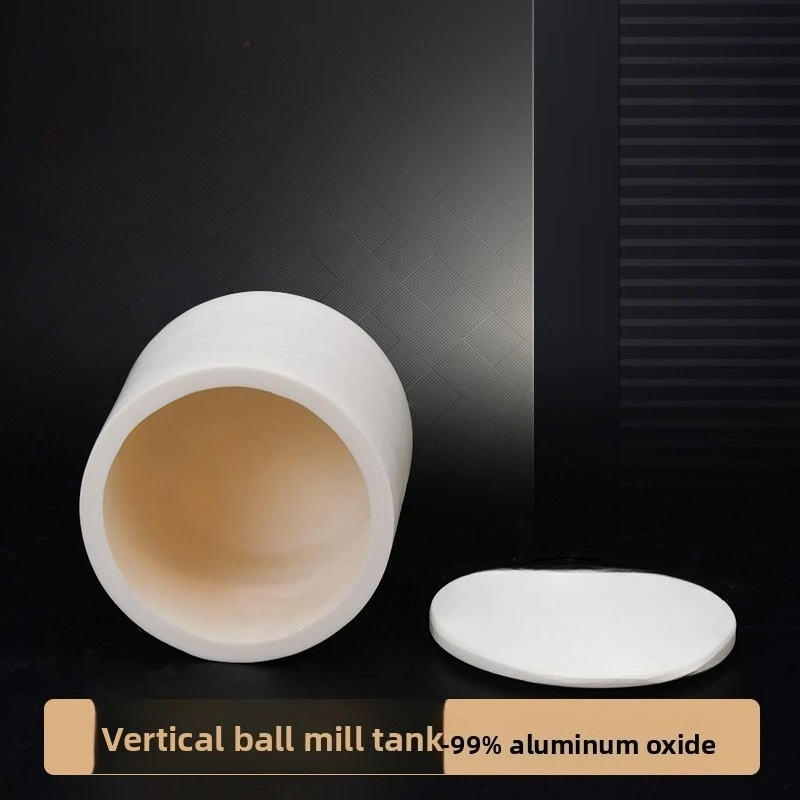 Alumina Corundum Ball Mill Jar, Wear-Resistant, for Planetary Ball Mill, Vertical Cylindrical Straight Ball Mill Tankill Tank