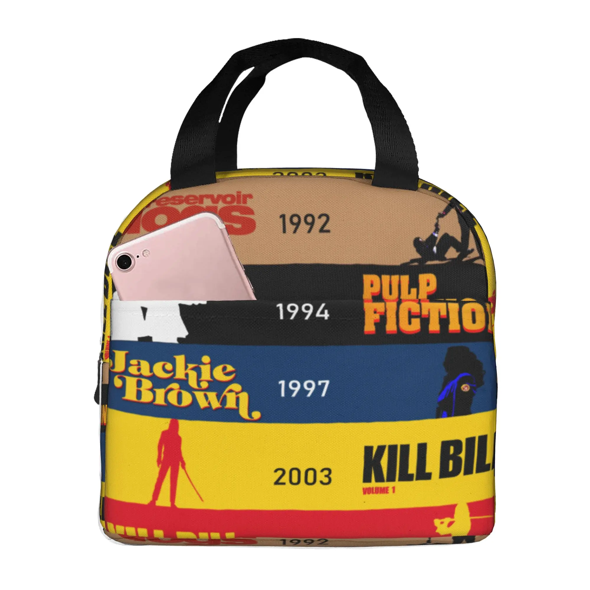Quentin Tarantino Film Collage Kawaii Pencil Cases Girl Boy Large Storage Kill Bill Pulp Fiction Pencil Box Students Stationery