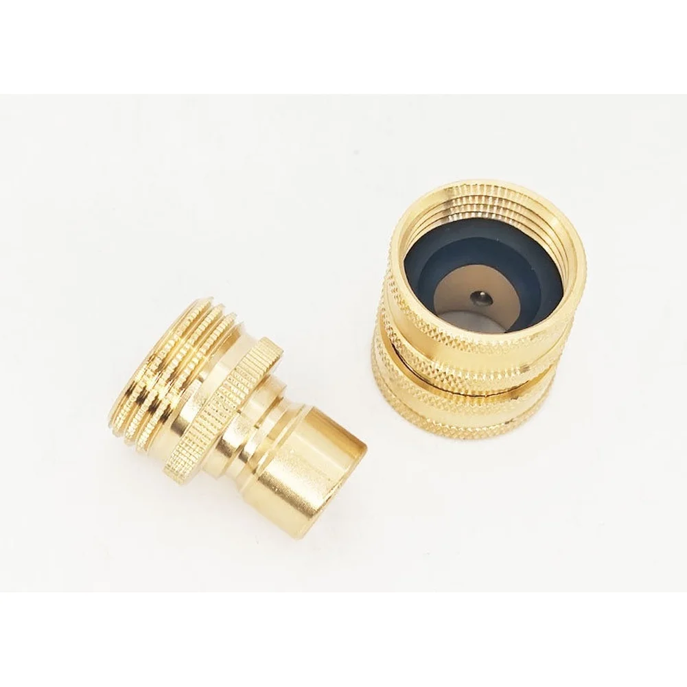 

Соединитель для мойки высокого давления 2026, медный, 3/4 дюйма, быстроразъемный комплект для садового шланга, для полива сада и мойки автомобилей