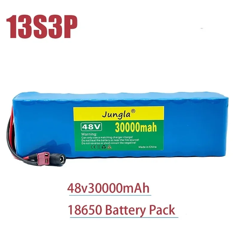 

100% New 13S3P 48V lithium-ion battery 30Ah 1000W lithium-ion battery pack, suitable for 54.6V electric scooters