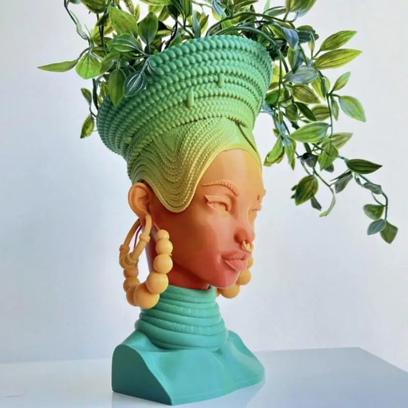 Testa bruciatore di incenso regina africana decorazione per aromaterapia statua da tavolo decorazioni per la casa porta incenso decorazione stanza per aromaterapia