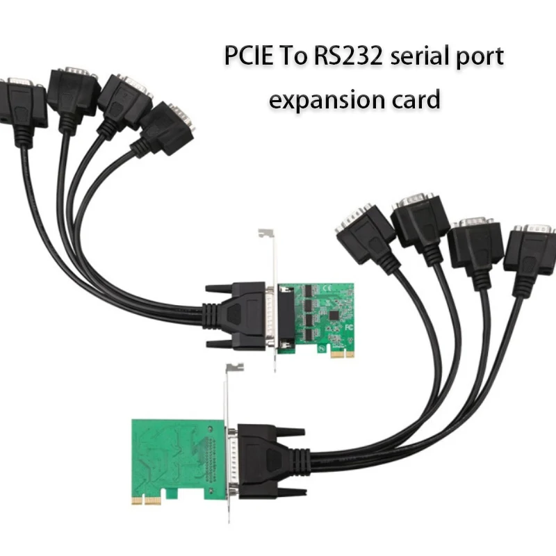 

PCI Express Expansion Card PCI-E Riser Card Adapter PCI-E to RS232 serial port PCIE Sata Card Controller Extender PCIe Converter