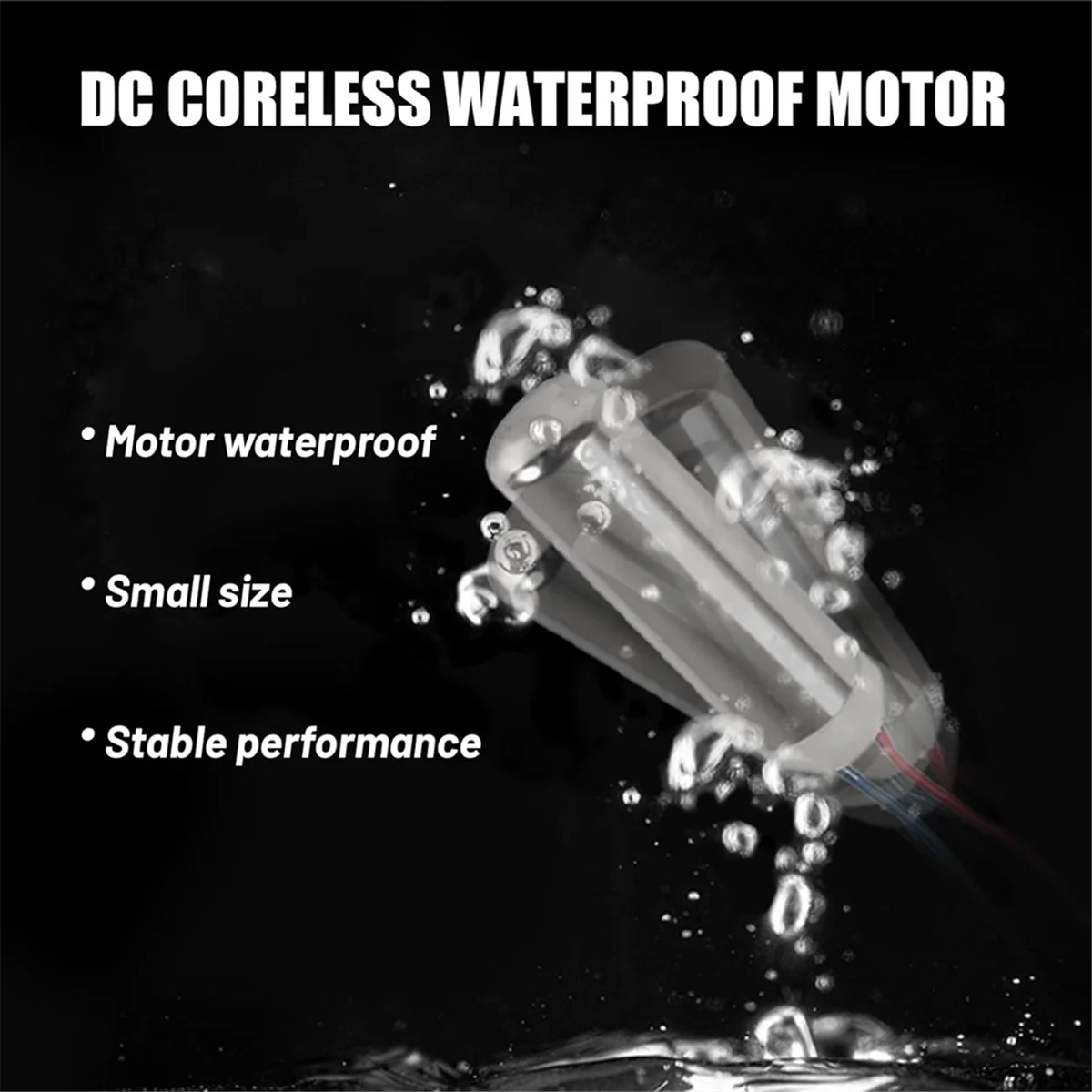 ABJS 6 SZT. Bezrdzeniowy Silnik Wibracyjny DC 7X25Mm Wodoodporny Silnik Wibracyjny 1-6V 8000-2000RPM Odpowiedni do Urządzeń Wibracyjnych