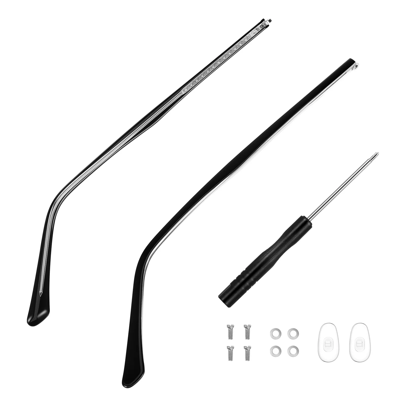 

1 Pair Universal Glasses Replacement Temples Eyeglasses Metal Arms Legs Eyeglasses Legs Repair Spectacle Eyewear Parts