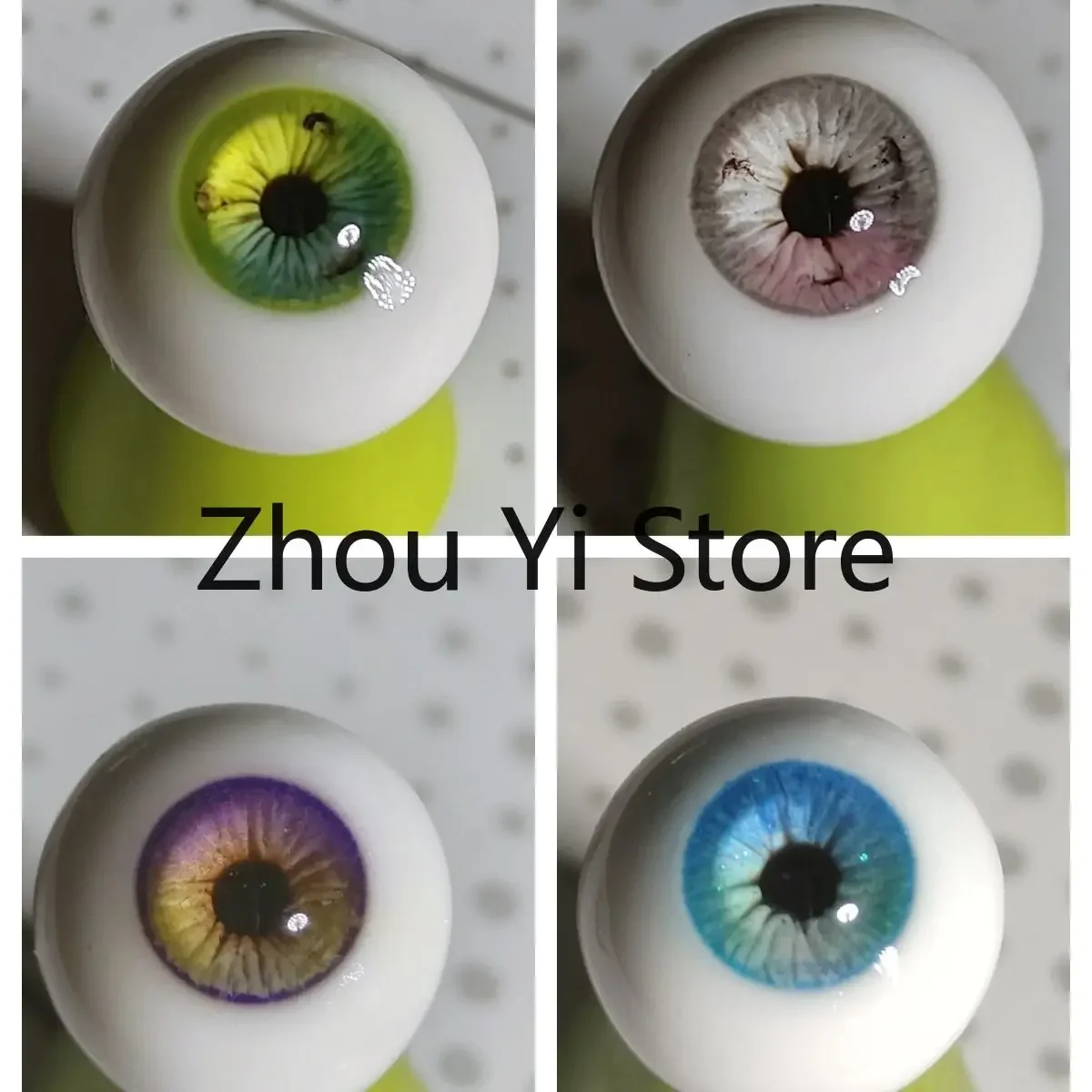 Doll Eyes 12/14/16/18mm for Bjd Doll Plaster Eyeball Human Realistic Stereoscopic Handmade Girl Toys Dress Up Doll Accessories