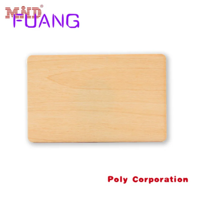 Custom  Recyclable NFC Wooden Card Customized Logo Engraved RFID Bamboo Wood Card For Business