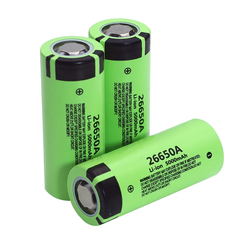 26650A Lithium Ion Battery 3.7V 5000mAh Rechargeable Battery Discharger 20A Flashlight Power Power Tool Battery + Charger view 3
