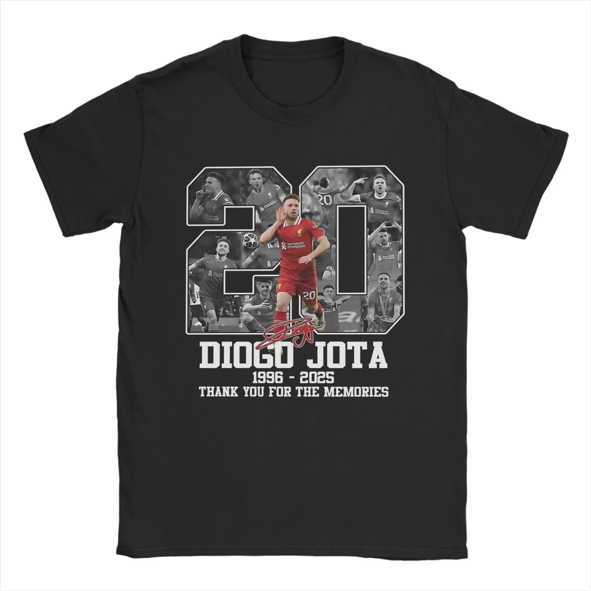 Diogo Jota Tolles Fußballspieler-T-Shirt, Sommer-Vintage-T-Shirts, Baumwolle, modisches T-Shirt für Männer, kurzärmelige Freizeitkleidung