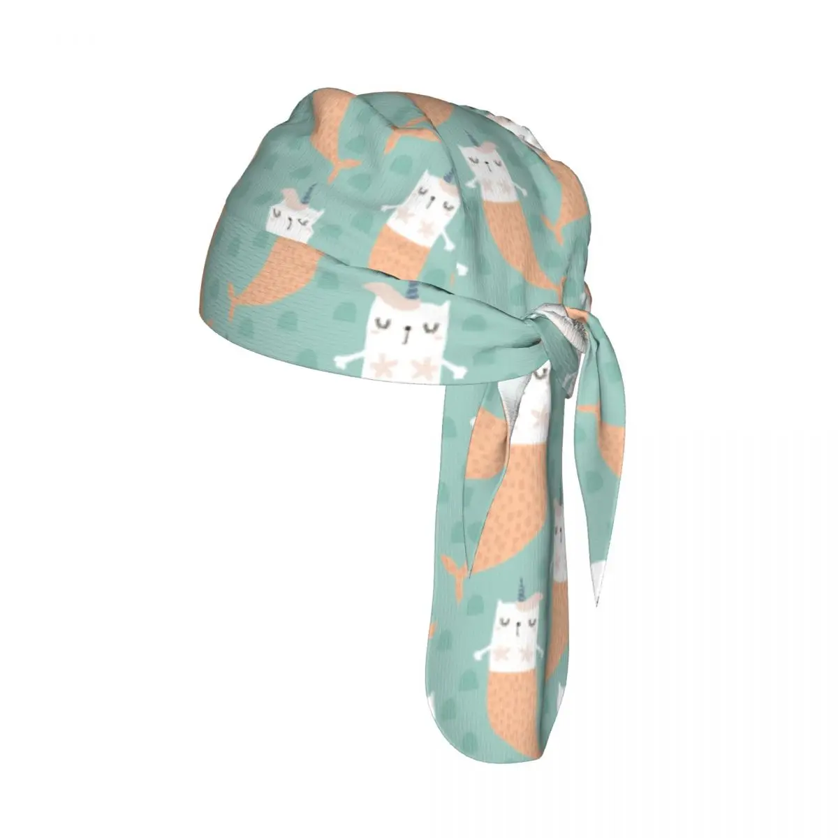 

Cycling Breathable Cycling Headwear Magic Cat Mermaid With Horn Quick-Dry Bicycle Scarf Cap