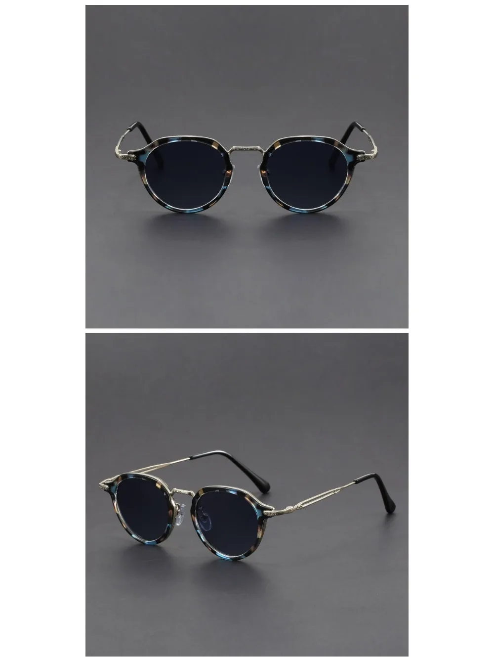 Schildkröten-Acetat-Metallbeinschirme, Rahmen, handgefertigt, oval, quadratisch, für Herren, klassisch, handgefertigt, Damenbrille mit hoher Qualität – Detail 8