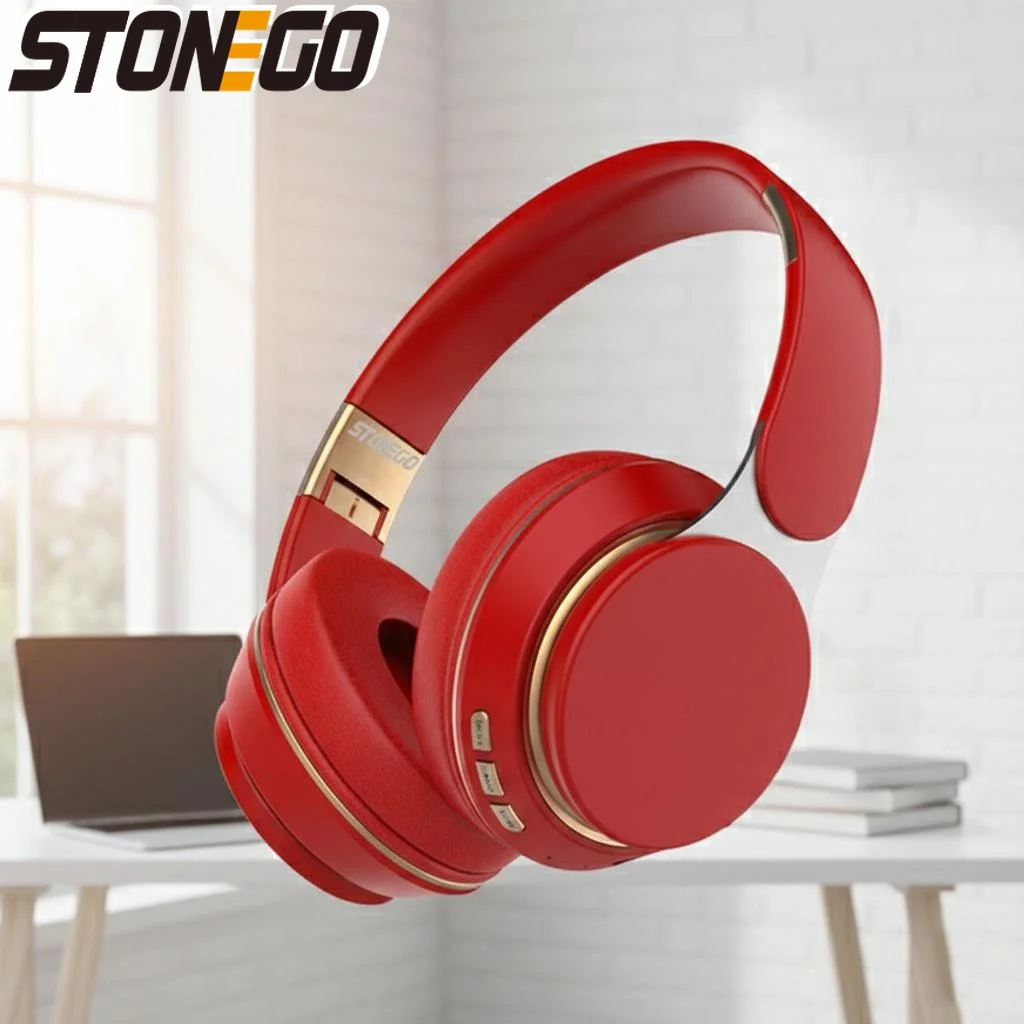 

Bluetooth Foldable Wireless Headphones HiFi Deep Bass HD Microphone PU Leather Earmuffs Noise Cancelling Audio