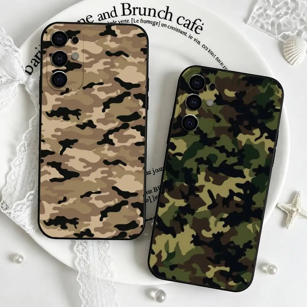Bestselling Cool camouflage Phone Case Black Silicone Soft For Samsung S25,S24,S21,S22,S23,S30,Ultra,S20,Plus,Fe,Lite